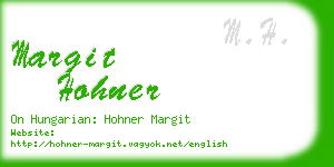 margit hohner business card